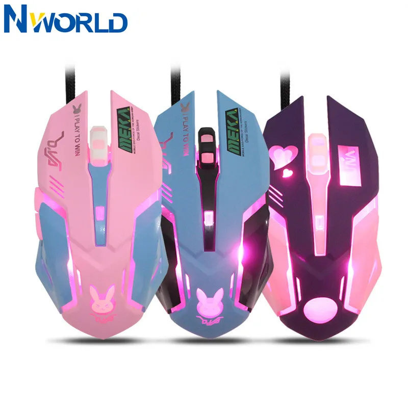 Pc Gaming Pink - Mysz gamingowa OW z 6 przyciskami,