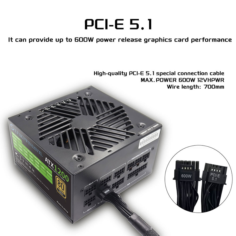 PCIE 5.0 1200W PC Power Supply – Pc Gaming Fullset recenzja i cena
